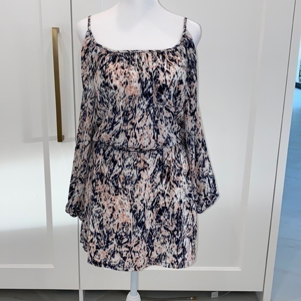 Aqua open shoulder dress